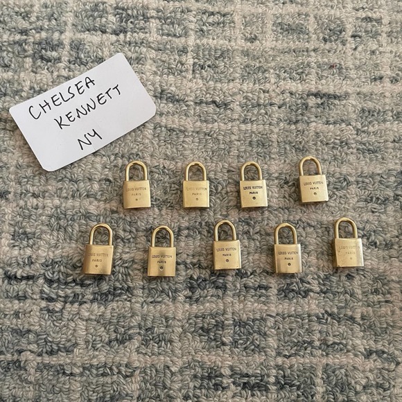 Louis Vuitton luggage lock Authentic vintage brass DIY Necklace - Picture 7 of 12